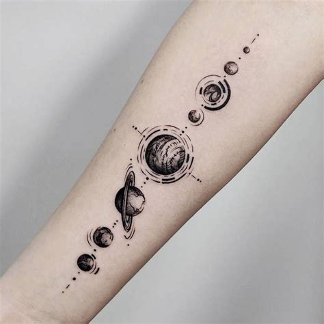 Sistema Solar Desenho Tattoo En 1610 Galileo Observ Con El Telescopio