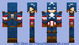 Captain America Minecraft Skin