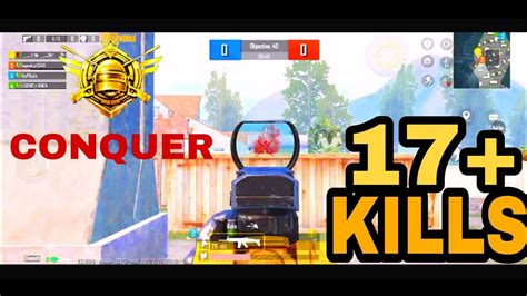 Pubg Mobile 💖new Game Play In 17 Kills For Conquer 😱players Omg