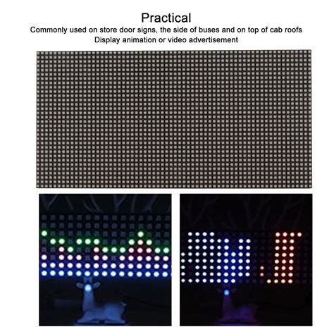 Led Matrix Display Full Color Mm Pitch Adjustable Brightness Rgb Dot