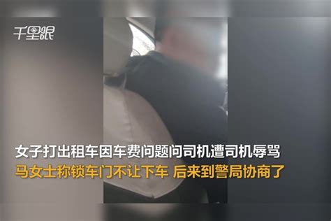 【湖北】女子打出租车因车费问题质问遭司机辱骂，不让下车，女子：最后到警察局协商处理了