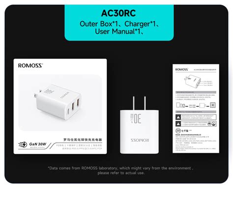 Romoss Ac Rc Pd W Gan Charger Quick Charging Usb A Usb Cuniversal