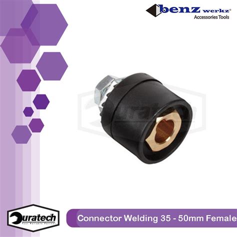 Jual Connector Welding Female 35 50mm Kepala Socket Kabel Las 35 50mm