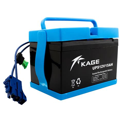 EBC 12V 15Ah Battery Kit Longer Run Time Replacement For Peg Perego 12