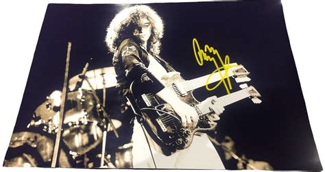 Jimmy Page Signed Led Zeppelin Photo Live Authentic Memorabilia