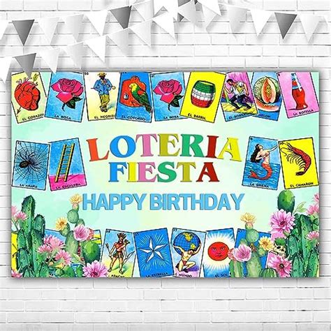 Loteria Party Decorations Banner X Ft Happy Birthday Mexico Loteria