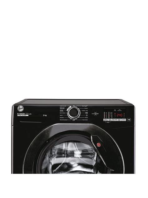 Hoover H Wash 300 Lite H3w492dabb4 1 80 9kg Load 1400 Spin Washing Machine Black Uk