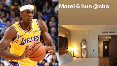 Rajon Rondo Motel Lakers Star Criticizes Hotel Room In Orlando