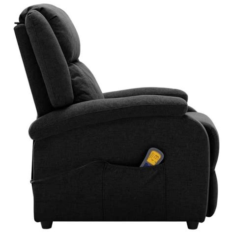 Rho Fauteuils Lectriques Fauteuil Inclinable De Massage Noir Tissu