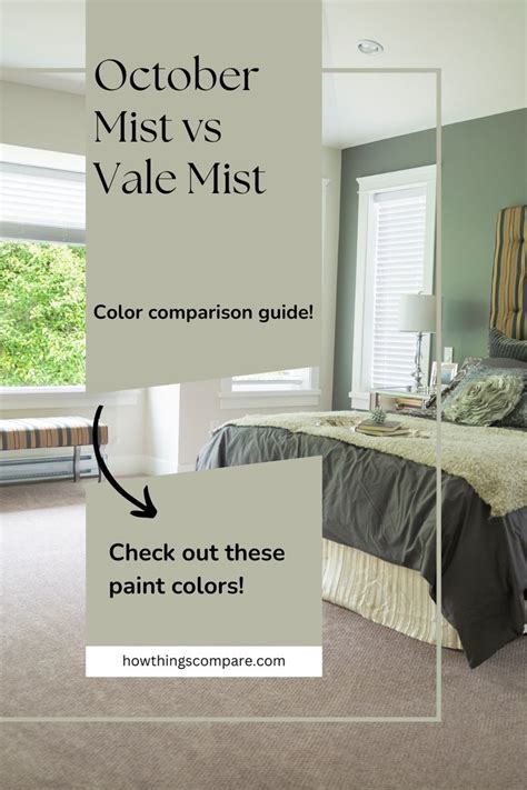 October Mist Vs Vale Mist Color Comparison Guide Sage Green Paint Color Green Paint Colors