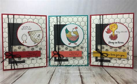 Hey Chick Card Trio Meg Holland Stampin Up Demonstrator