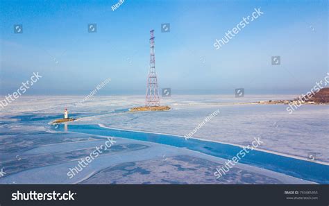 Aerial View Tokarevskiy Lighthouse One Oldest Stock Photo