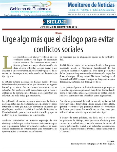 Urge Algo Mas Que El Dialogo Para Evitar Conflictos Sociales