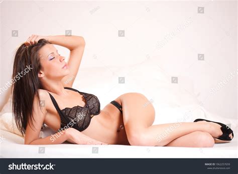 Sensual Brunette Woman Elegant Lace Lingerie Stock Photo 1962257659 Shutterstock