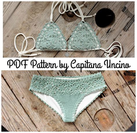 Pdf Crochet Pattern For Doris Lingerie Crochet Bikini Top And Etsy