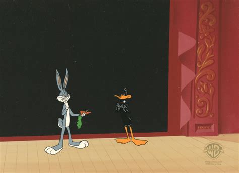 Looney Tunes Original Production Cel: Bugs Bunny and Daffy Duck ...