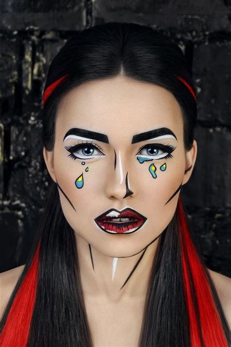 Pop Art Makeup Face Art Makeup Fx Makeup Crazy Makeup Makeup Ideas