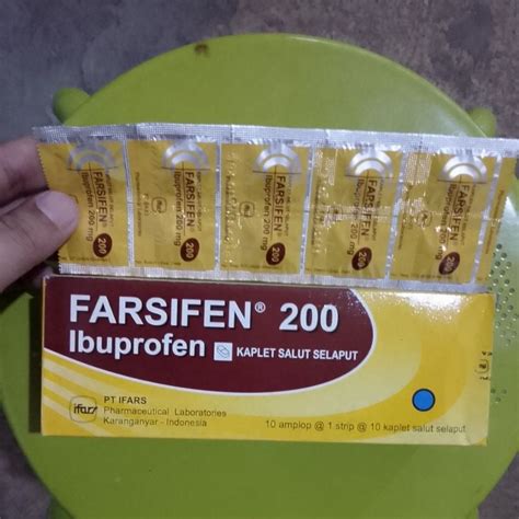 Jual FARSIFEN200 Ibuprofen OTC Obat Nyeri Gigi Nyeri Haid Sakit