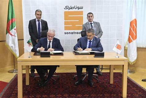 Maghreb Aujourd Hui Alg Rie Sonatrach Faf Signature Dune