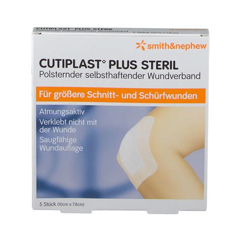 CUTIPLAST Plus Steril 10 X 7 8 Cm 5 St Shop Apotheke At