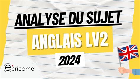 Analyse Du Sujet De LV2 Anglais ECRICOME 2024 YouTube