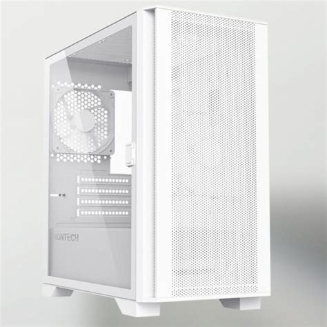 Montech Air 100 Lite Mesh Black White MATX Desktop Computer PC Case