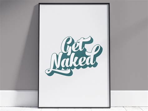 Get Naked Poster S Vintage Print Get Naked Decor Home Office Decor