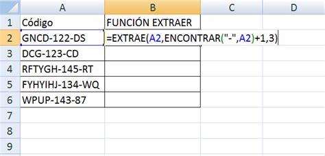 ¿cómo Se Usa La Función Extrae Funciones De Excel Excel Intermedio