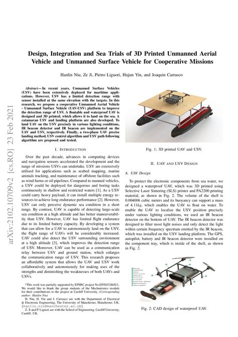 Design, Integration and Sea Trials of 3D Printed Unmanned Aerial ... 