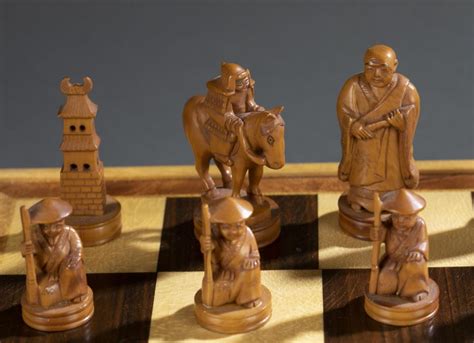 Japanese Chess Set African Ivory