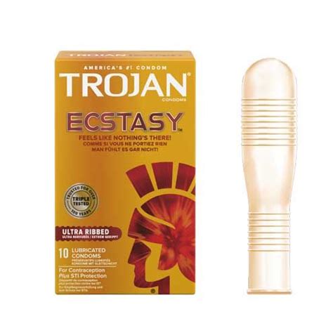 Trojan Ultra Ribbed Ecstasy Condoms In Wholesale