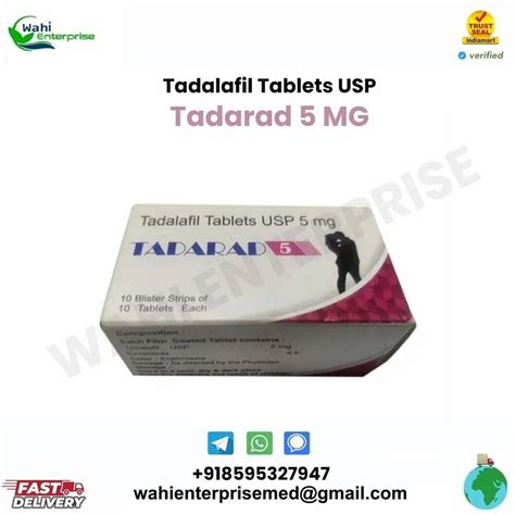 Tadarad 5 Mg Tadalafil Tablets Usp At Rs 80box Rohini Sector 16