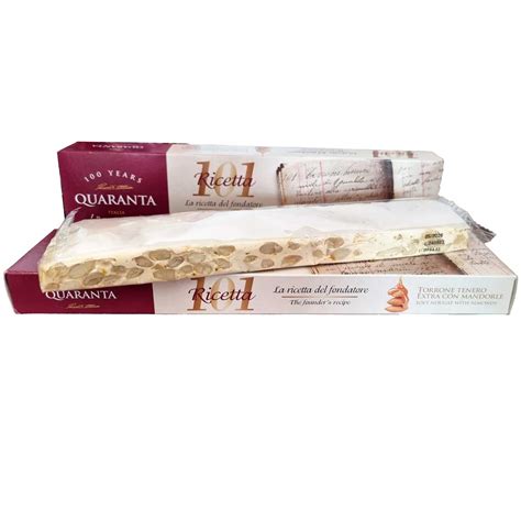 Quaranta Torrone Tenero Con Mandorle Nougat Mit Mandeln