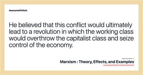 Marxism Theory Effects And Examples Awesomefintech Blog