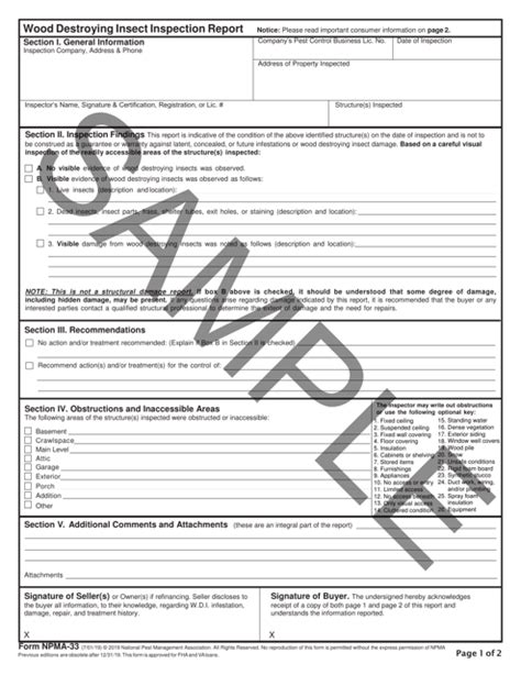 Pdf Termite Inspection Form Lupon Gov Ph