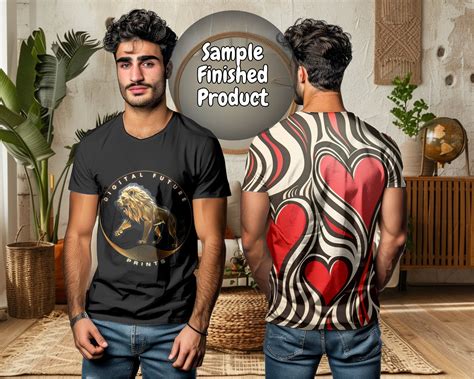 T-shirt Canva Mockup, Tshirt Canva Template, Easy Drag and Drop, Male ...