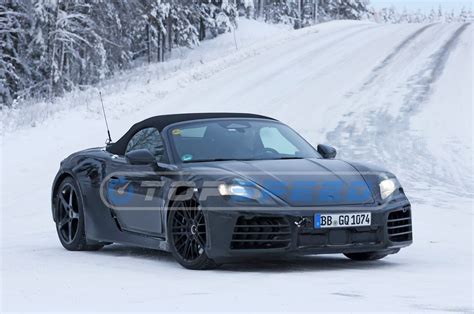 Spy Shots An Early Look At The Porsche Boxster Ev