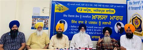 On Vaisakhi Dal Khalsa To Hold Khalsa March Hoist Sarkar Khalsa Flag