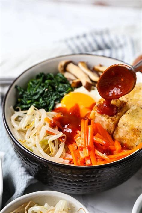 Easy Bibimbap Bowl - 비빔밥 - Pickled Plum Food And Drinks Bibimbap Sauce ...