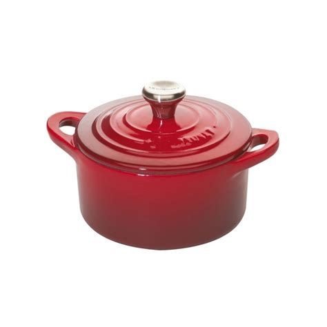 Le Creuset Mini Cocotte Fonte Rouge Cerise Les Secrets Du Chef