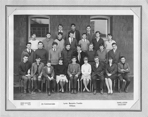 Photo De Classe Commerciale De Lyc E Benjamin Franklin