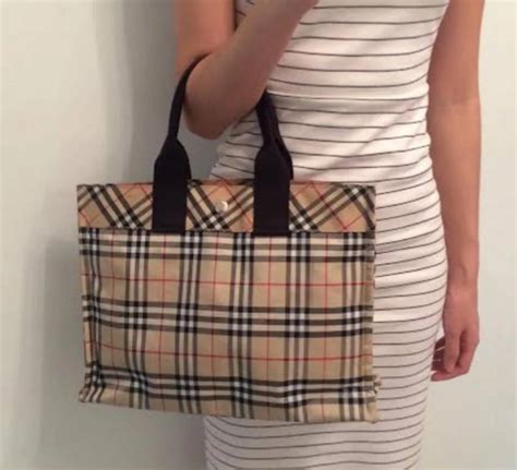 Burberry Burberry London Blue Label Nova Check Tote Bag Grailed