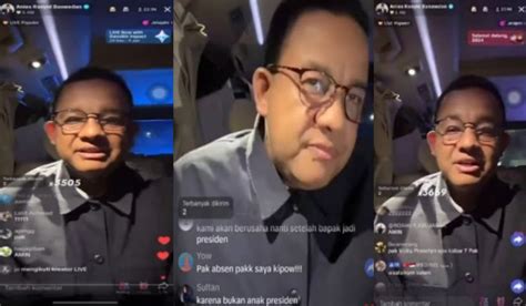 Aksi Anies Live Di Tiktok Tuai Aspirasi Tatak Ujiyati Obrolannya