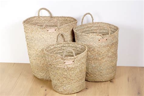 Wicker Laundry Basket With Handles - Etsy