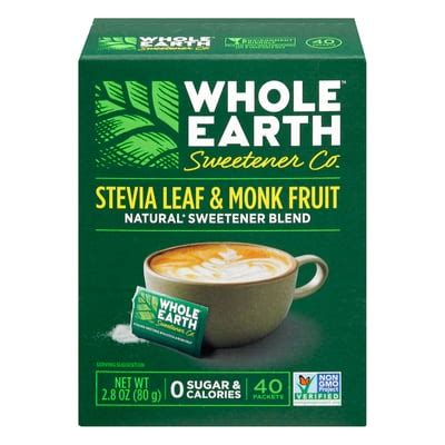 Whole Earth Whole Earth Sweetener Blend Natural Stevia Leaf Monk