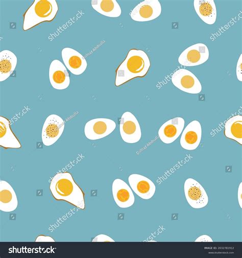 Seamless Pattern Different Types Cooked Eggs Stock Vector Royalty Free 2032781912 Shutterstock