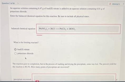 Solved Question Of An Aqueous Solution Containing Chegg