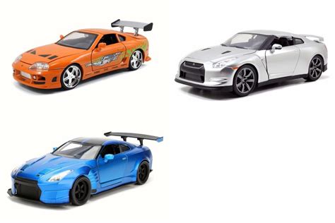 Fast & Furious Brian's Cars (pack 1) Diecast Car Package - Three 1/24 ...