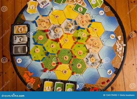 Les Colons Du Jeu De Soci T De Catan Photo Stock Ditorial Image Du