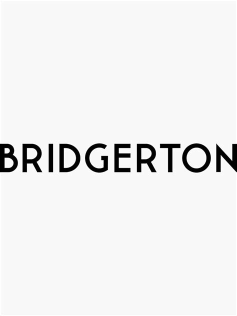 "Bridgerton logo" Sticker for Sale by Artszee | Redbubble